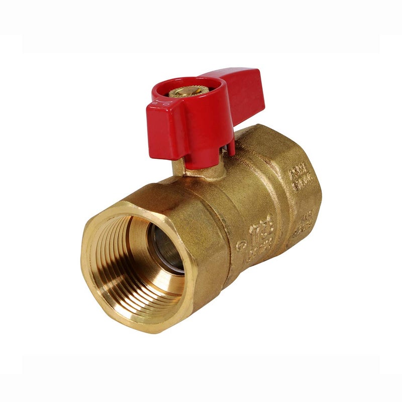 SUPPLYGIANT SUPPLY GIANT GUHW-56G56G Gas Ball Valve with 3/4'' FIP x 3/4'' FIP Fittings for Gas Connectors with Quarter-Turn Lever Handle, Brass Construction, Excellent Corrosion Resistance, CSA Approved - Image 1